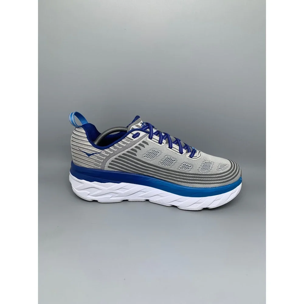 Hoka One One Bondi 6 Gray Blue Running Shoes 1019269 VBFG Men's Sz 11.5